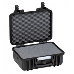 EXPLORER CASES Internal L330 x W234 x D170 mm with Pre-cubed Foam, No Wheels, with Slide-off-able Lid, Black Case 17357