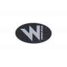 TEAM WENDY "W" Velcro Logo Patch (2"x3")(5cm x 7.6cm) - Rev. 2, Black