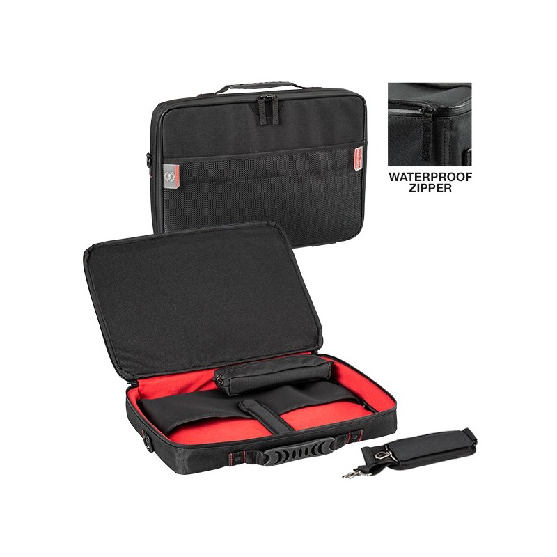 EXPLORER CASES BAG-PC42 Internal L425 x W315 x D65 mm Laptop Padded Black/Red Bag, with Waterproof and Lockable Zipper, 10423
