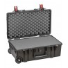 EXPLORER CASES 5221HL.B Internal L520 x W285 x D205 mm with Pre-cubed Foam, Ball-bearing Wheels, Black Case, 36386