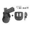 ALIEN GEAR Glock19 Right Hand ShapeShift OWB Paddle Holster, Belt Slide Size 1.75"