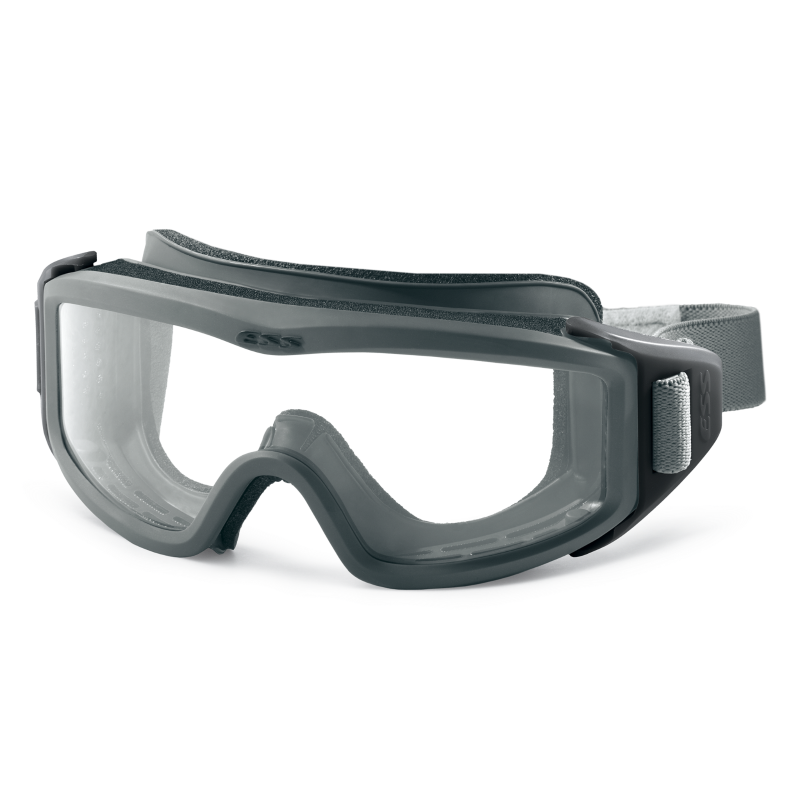 ESS Flight Pro Unit Issue Black/Gray Low-profile Goggle w/ Clear & Smoke Gray Lenses 11786