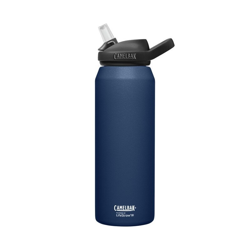 Just do Abandon Craft CamelBak eddy®+ Navy Water Bottle 32oz (1.0L) SST Vacuum Insulated,  filtered by LifeStraw, 7877