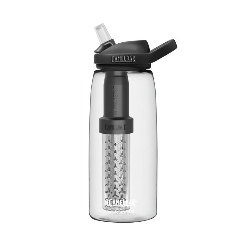 CamelBak eddy®+ Clear Water Bottle 32oz (1.0L) filtered by LifeStraw, 5380