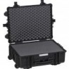 EXPLORER CASES Internal L580xW440xD220 mm, with Foam, Wheels, Telescopic Handle, Side Handles, Padlockable, Black Case, 62371