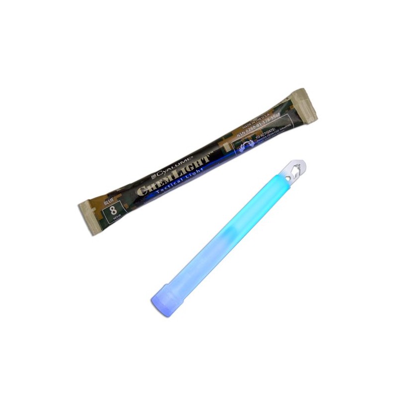 Cyalume NSN 6260-01-178-5560 6 inch Lightsticks Blue 8 hours EXPIRY SEPT-2026 0396