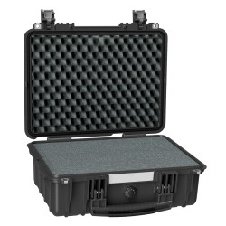 EXPLORER CASES 3815HL.B Internal L380 x W270 x D155 mm with Pre-cubed Foam, No Wheels, Black Case 20126