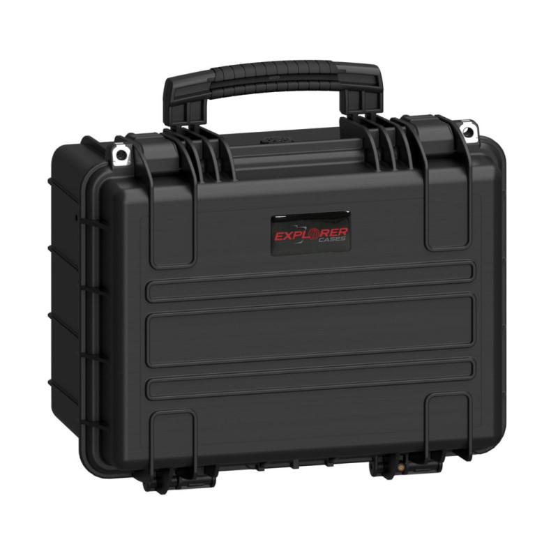 EXPLORER CASES 3823HL.B Internal L380 x W270 x D230 mm with Pre-Cubed Foam, No Wheels, Black Case, 26061