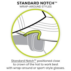 Notch Classic Adjustable Athlete Operator Black/Red Hat, Standard Notch, Men's One Size Fits Most, 4110