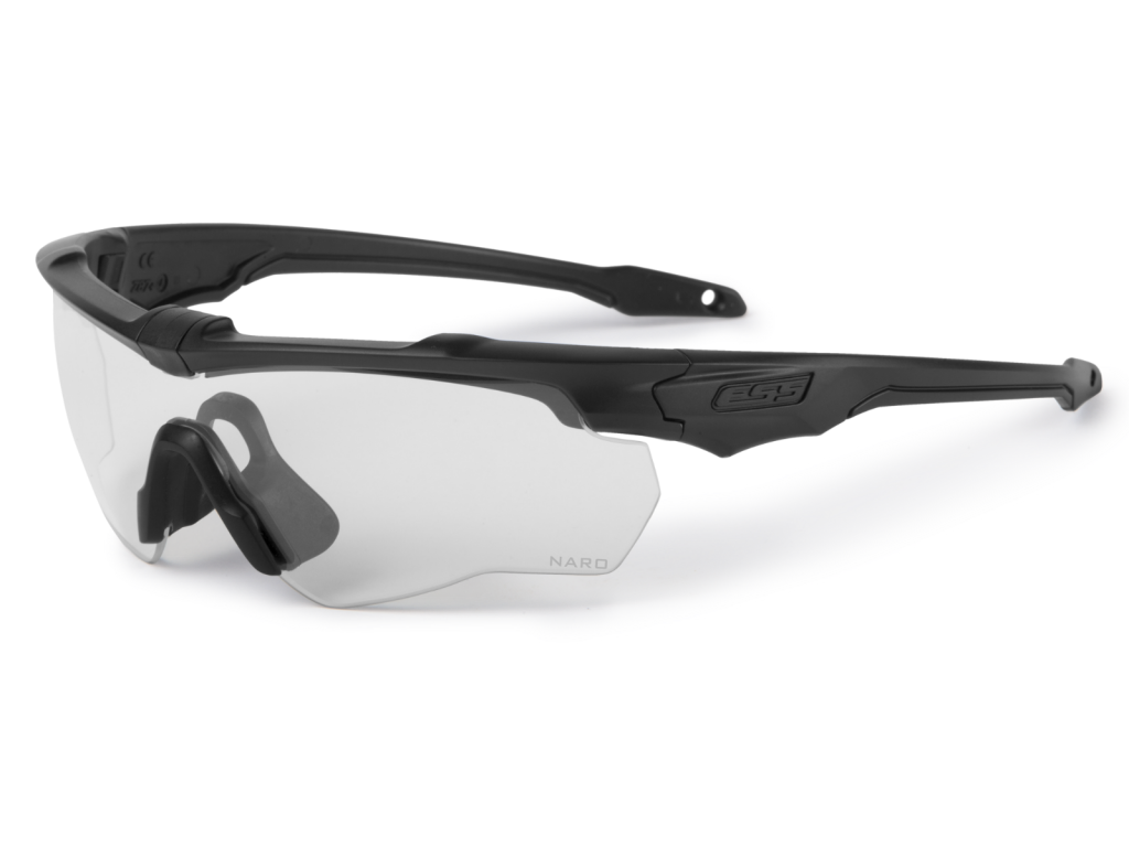 ESS Crossblade NARO Unit Issue Eyeshield Kit, Black w/ NARO Clear & NARO Smoke Gray Lenses, 15898