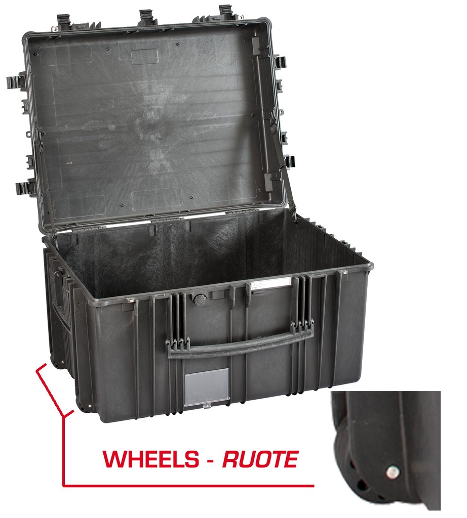 EXPLORER CASES 7745.BE Internal L770 x W580 x D450 mm Empty, with Wheels, Black Case, 127177