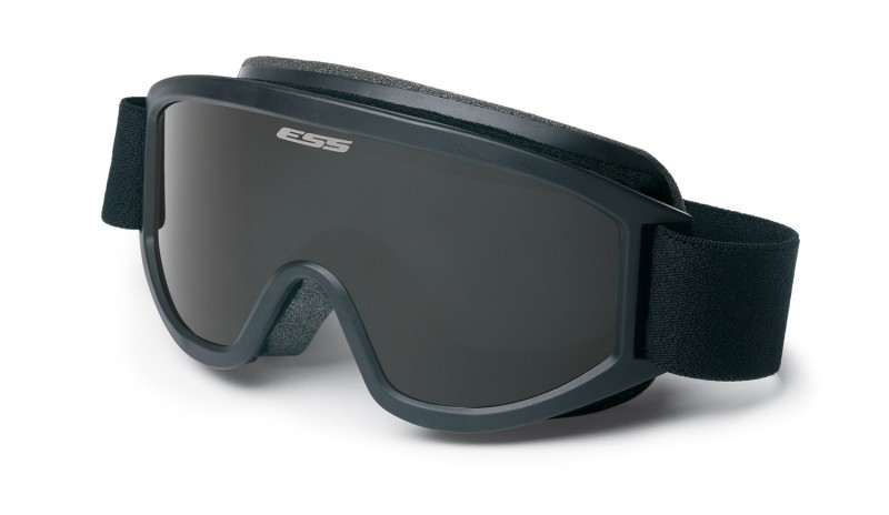 ESS Asian Fit Striker SAF Goggle, Black Frame w/ Clear & Smoke Gray Lenses, 9523