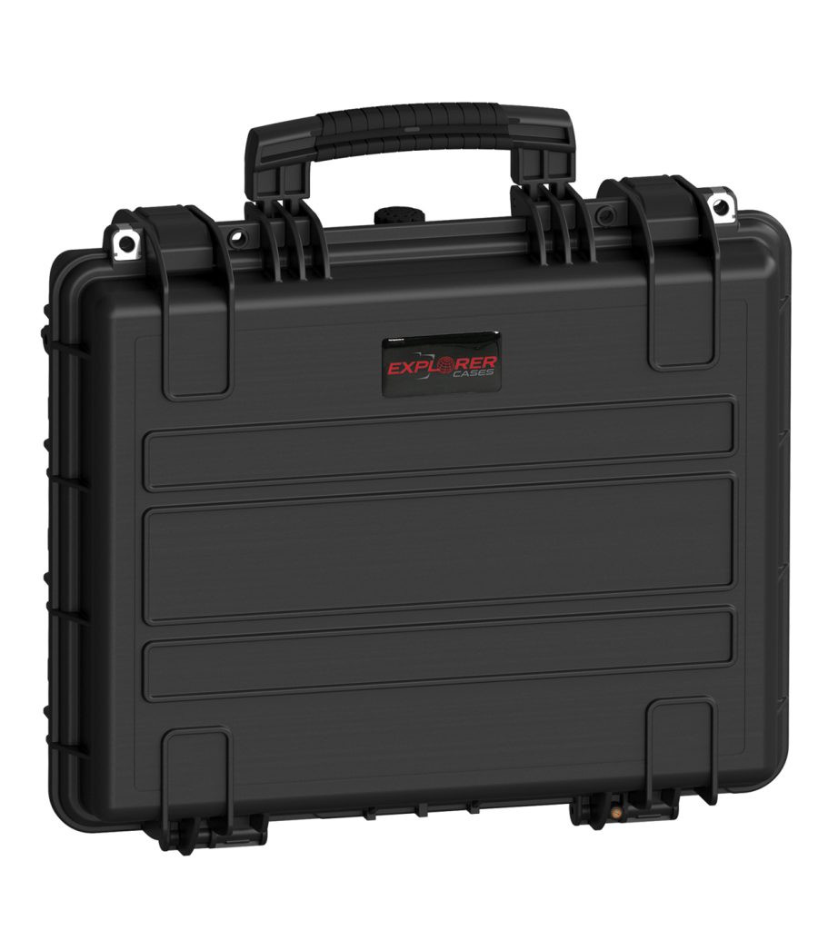 EXPLORER CASES 4412HL.B Internal L445 x W345 x D125 mm with Pre-cubed Foam, No Wheels, Black Case, 25708