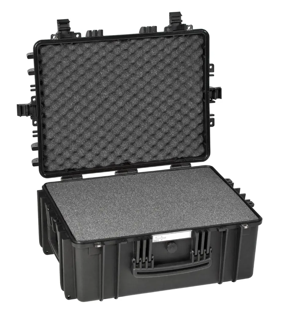 EXPLORER CASES 5325.B Internal L538 x W405 x D250 mm with Pre-cubed Foam, Black Case, 56702