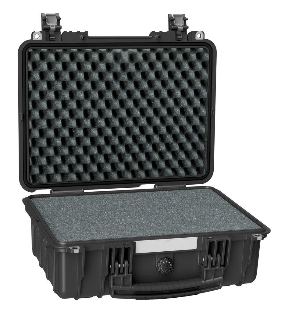 EXPLORER CASES 3815HL.B Internal L380 x W270 x D155 mm with Pre-cubed Foam, No Wheels, Black Case, 20533