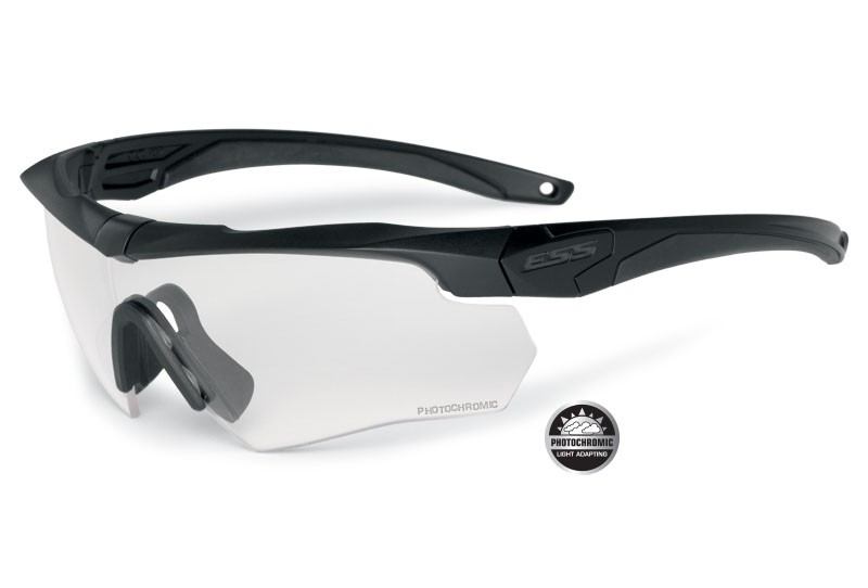 ESS Crossbow One Eyeshield, Black Frame w/ Photochromic Lens, 25836