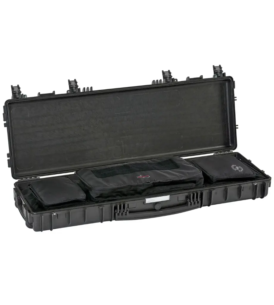 EXPLORER CASES 11413.BGB Internal L1136 x W350 x D135 mm with Soft Gun Bag, Wheels, Black Medium Rifle Case, 73109
