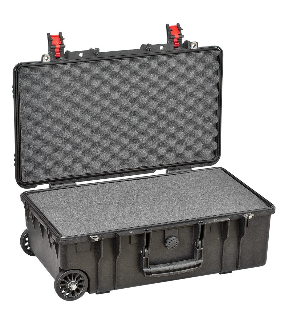 EXPLORER CASES 5218.B Internal L520 x W285 x D180 mm with Pre-cubed Foam, Wheels, Black Case, 35687