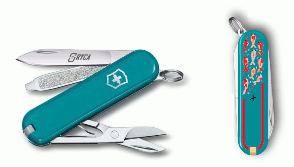 Victorinox Classic SD, Koi Edition, 58mm, Mountain Lake, 3000