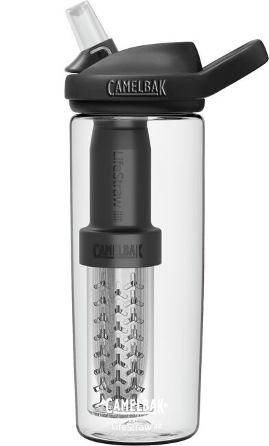 CamelBak eddy®+ Clear Water Bottle 20oz (0.6L) filtered by LifeStraw, 4904