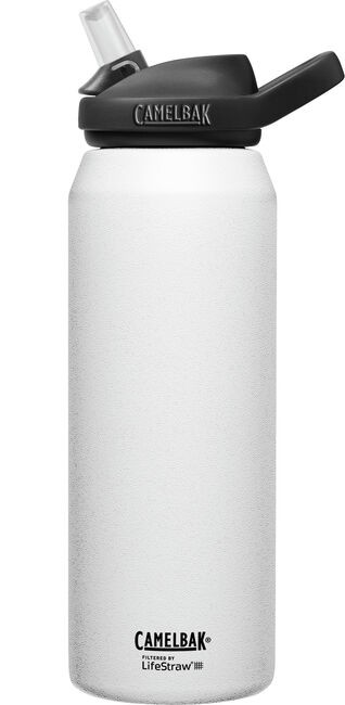 [2552101001] CamelBak eddy®+ White Water Bottle 32oz (1.0L) SST Vacuum Insulated, filtered by LifeStraw, 7756
