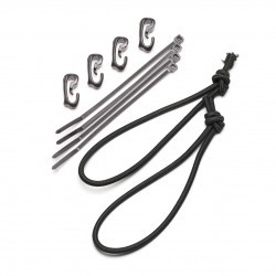 TEAM WENDY Shock Cord Kit for Rail 2.0 Helmets, Black