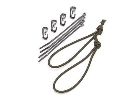 TEAM WENDY Shock Cord Kit for Rail 3.0 Helmets, Ranger Green