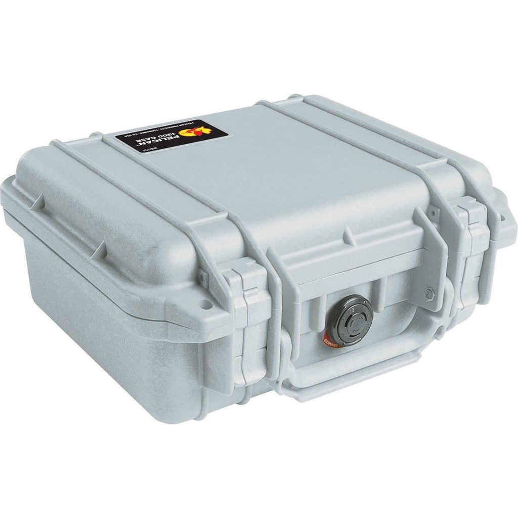 PELICAN 1200NF Small Case (No Foam) Silver CLOSEOUT