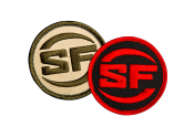 [PCH-SF-TN] SUREFIRE Patch, SF Logo Tan 0600