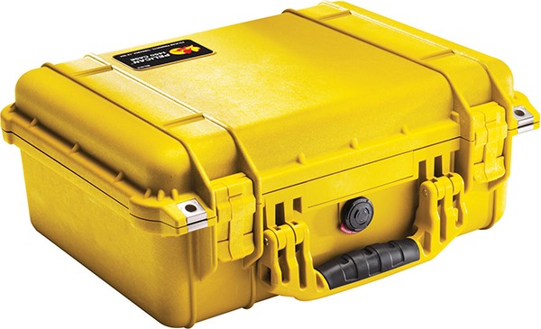 PELICAN 1450 Medium Case (With Foam) Yellow CLOSEOUT