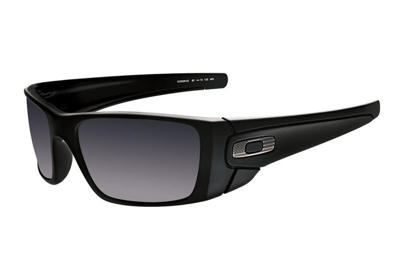 OAKLEY SI Fuel Cell Matte Black w/Black Iridium Steel Flag Icon 19150
