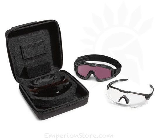 OAKLEY SI Ballistic M Frame Alpha Matte Black Operator Kit w/ Clear, Grey, Prizm TR22 & TR45 Lens, Square Case, 39380