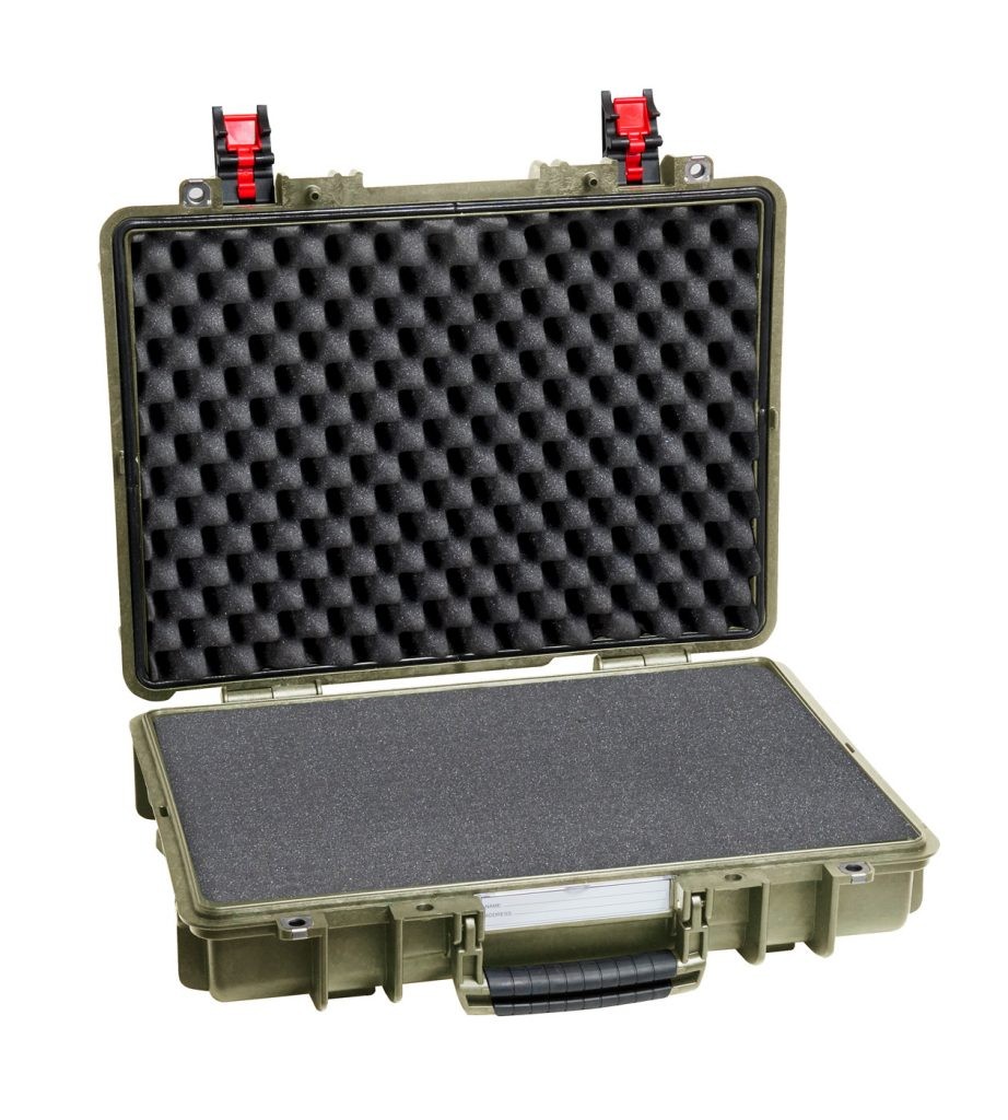 EXPLORER CASES 4209HL.G Internal L420 x W300 x D95 mm with Pre-cubed Foam, No Wheels, Military Green Case, 22601