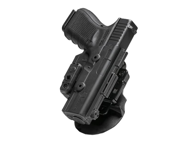 ALIEN GEAR Glock19 Left Hand ShapeShift OWB Paddle Holster, Belt Slide Size 1.75"