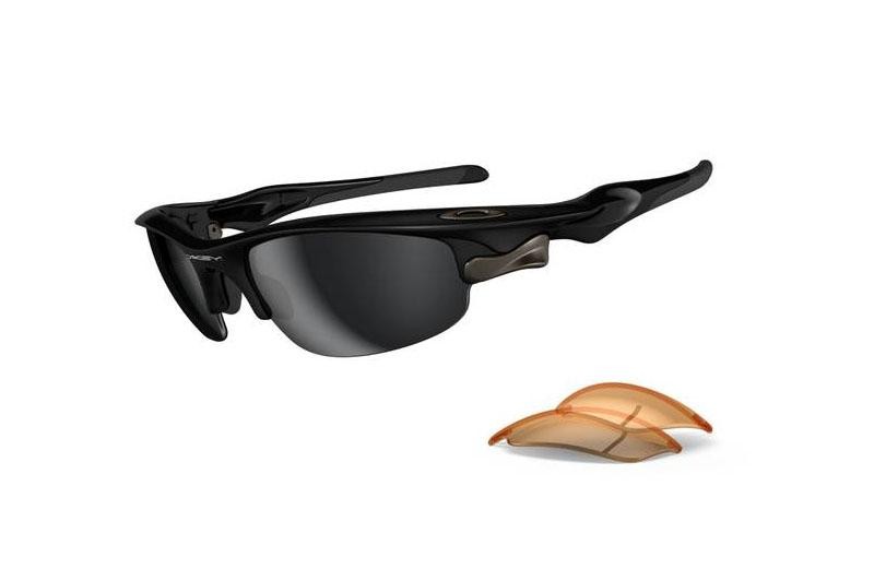 OAKLEY SI Fast Jacket Polished Black w/Black Iridium & Persimmon 22900
