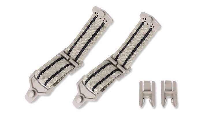 OAKLEY SI Ballistic Goggle 2.0 Terrain Tan Opscore Rail Strap Adaptor Kit, 8550