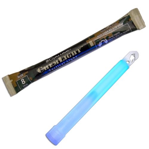 CYALUME NSN 6260-01-178-5560 6 inch Lightsticks Blue 8 hours EXPIRY SEPT-2026 0380