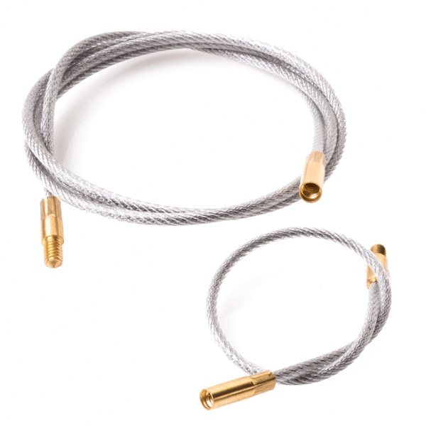 BREAKTHROUGH Clean Flexible Cleaning Cable Set with #8/32 Thread, 8â€ and 33â€ Nylon-coated Steel Flex-Rods, 0564