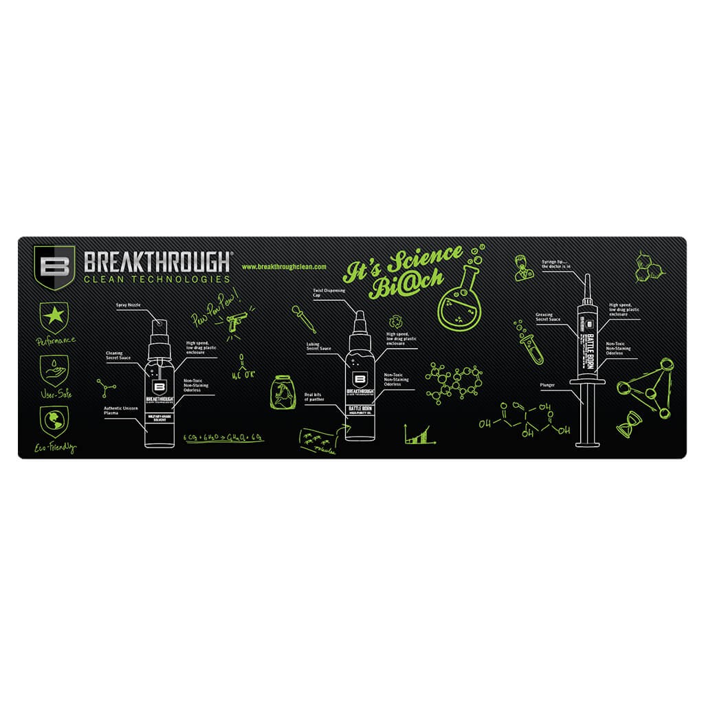 BREAKTHROUGH Clean Neoprene Gun Desk Mat 12'x36' (305mm x 914mm) (Rifle), 2903
