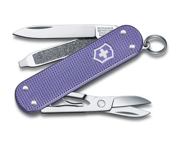 [0.6221.223G] Victorinox Classic SD Alox, 58mm, Electric Lavender 3542