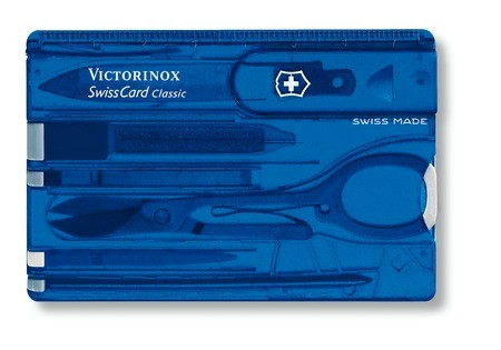 Victorinox SwissCard, Transparent Blue