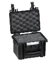 EXPLORER CASES 1913.B Internal L190 x W125 x D135 mm with Pre-cubed Foam, Black Case, 7741