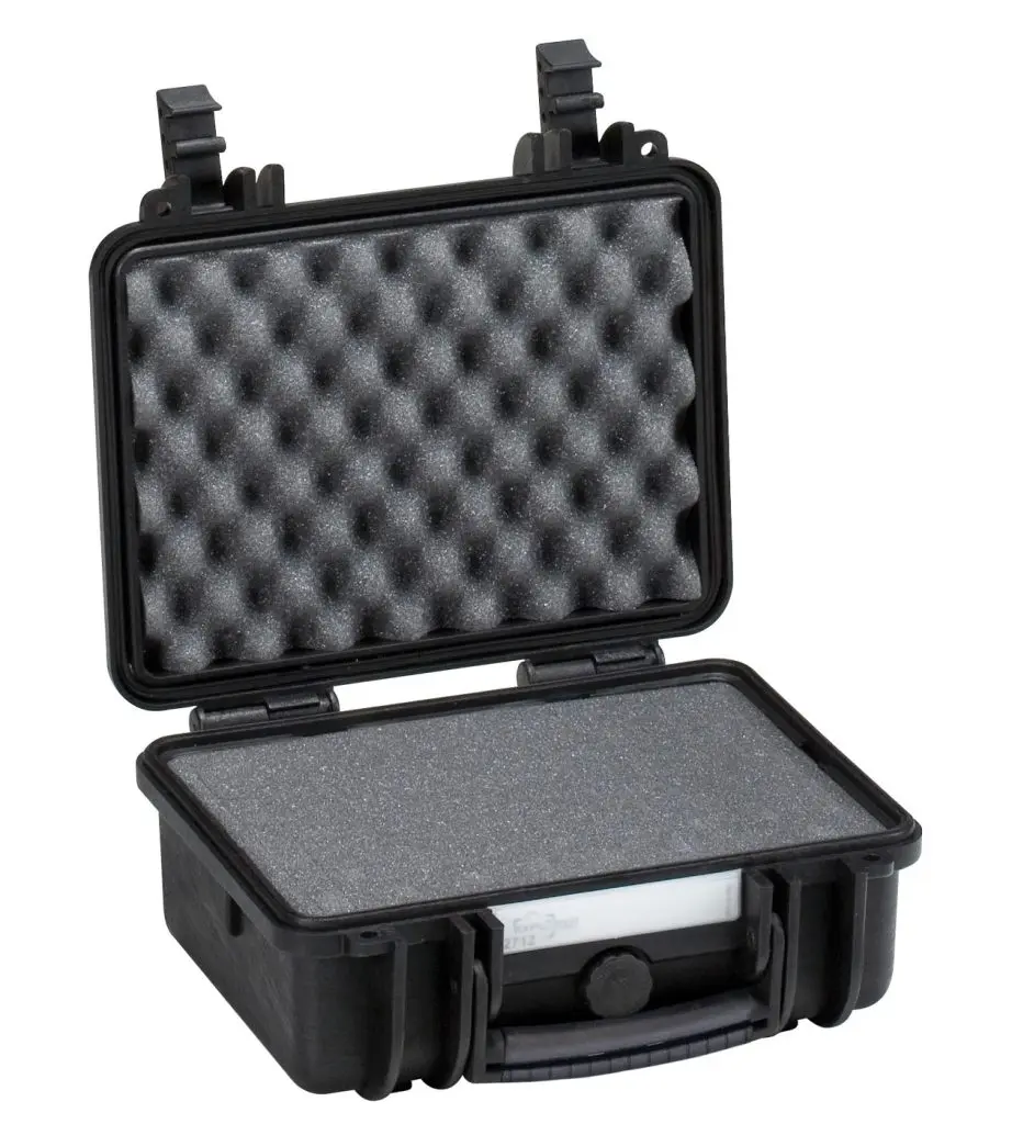 EXPLORER CASES 2712.B Internal L276 x W200 x D120 mm with Pre-cubed Foam, Black Case, 11823 CLOSEOUT
