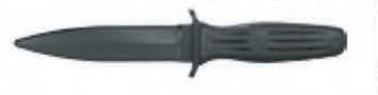 BLUEGUNS Rubber Training Knife Black