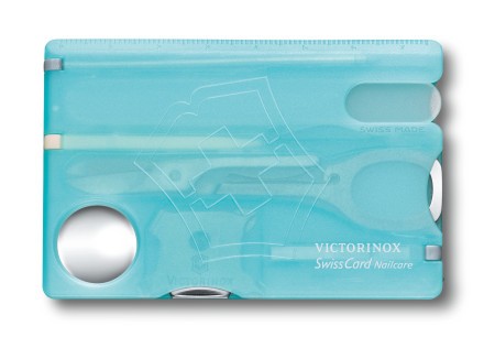 Victorinox SwissCard Nailcare, Ice-blue Translucent