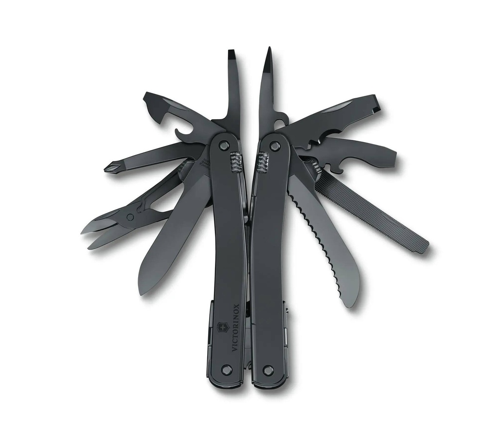 Victorinox Swiss Tool Spirit MXBS Black Oxidised with Black Nylon Pouch 4.0841.N