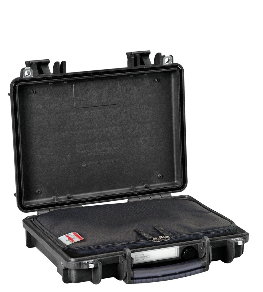 EXPLORER CASES 3005.BGB Internal L300 x W210 x D58 mm with Pistol Bag, No Wheels, Black Case 10833