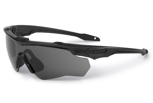 ESS Crossblade One Eyeshield, Black w/ Smoke Gray Lens, 8303