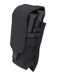 TACPROGEAR Staggered Rifle Magazine Pouch, Open Top, M4/M16, Black (Closeout)
