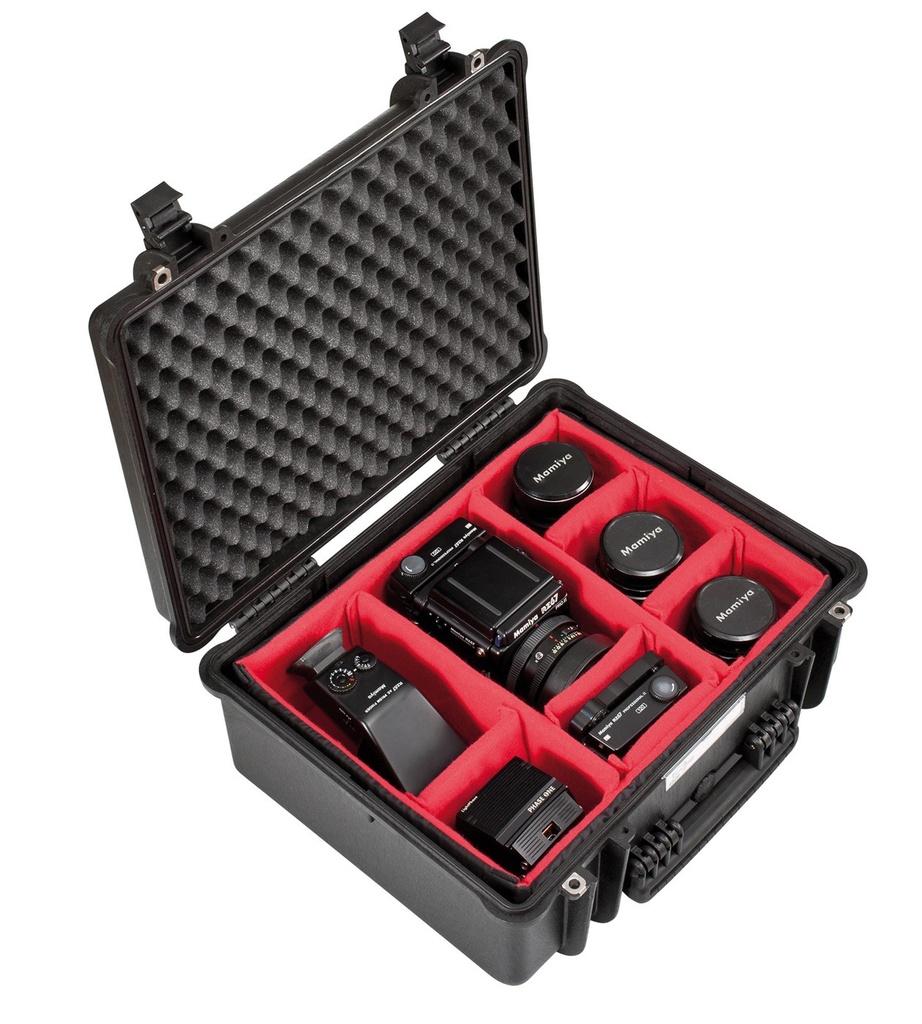 EXPLORER CASES 4820.BPH Internal L480 x W370 x D205 mm with Padded Dividers, Foam, No Wheels, Black Case, 38101